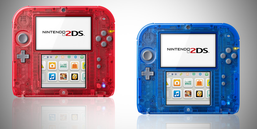 Nintendo Announces Transparent 2DS Consoles - Catch 'Em in Red or Blue!