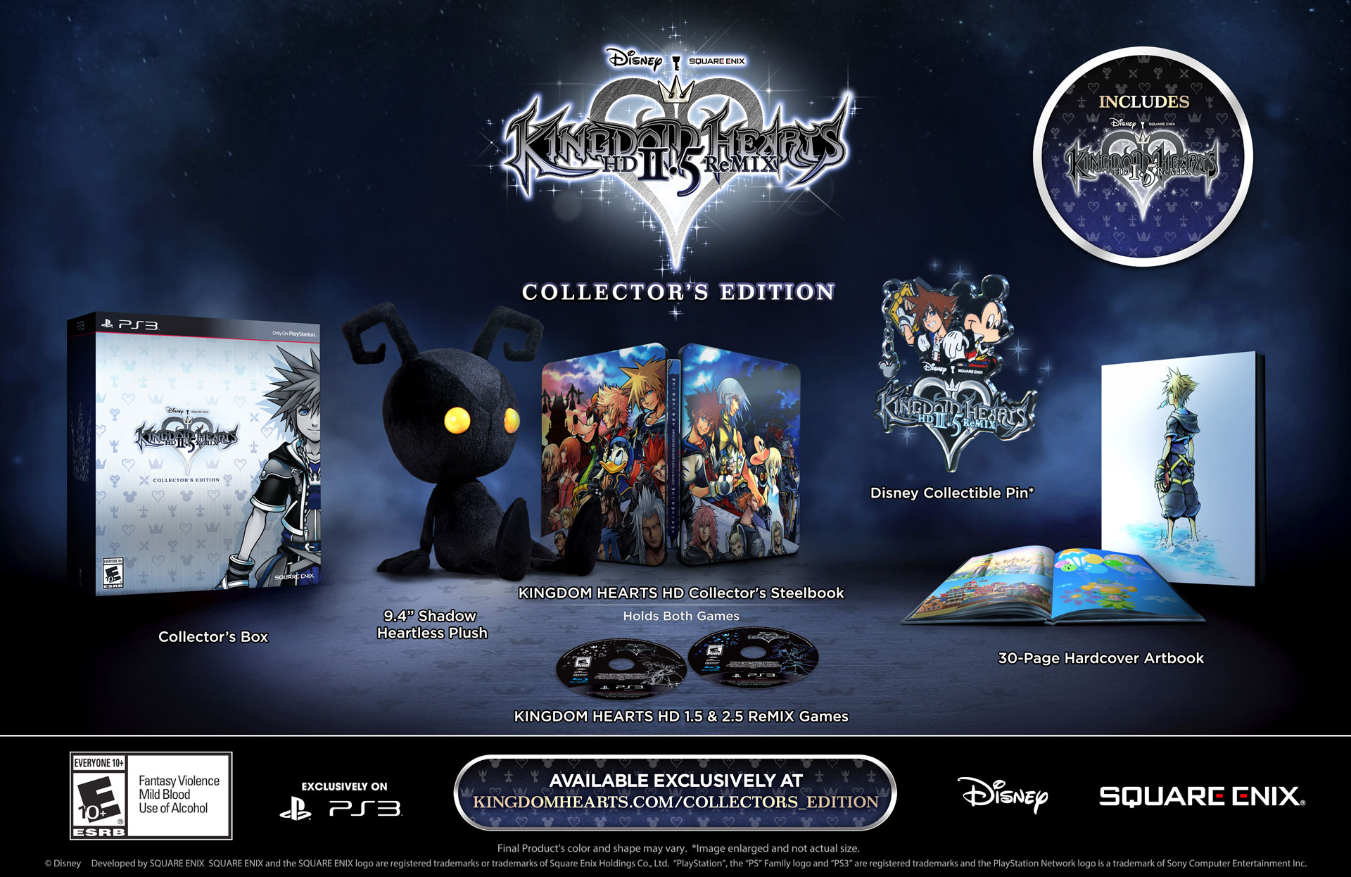 “Kingdom Hearts 2.5 HD Remix Collector’s Edition” Announced