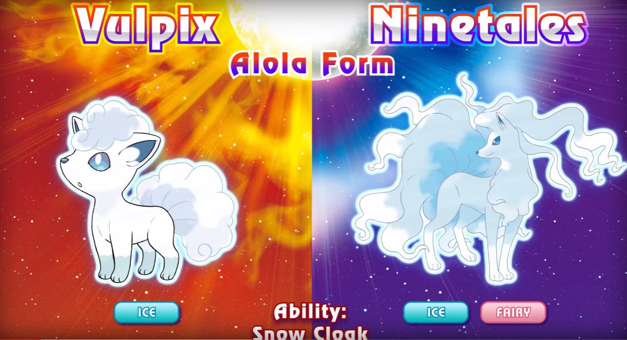 New Forms for Old Pokemon in “Pokemon Sun & Moon”