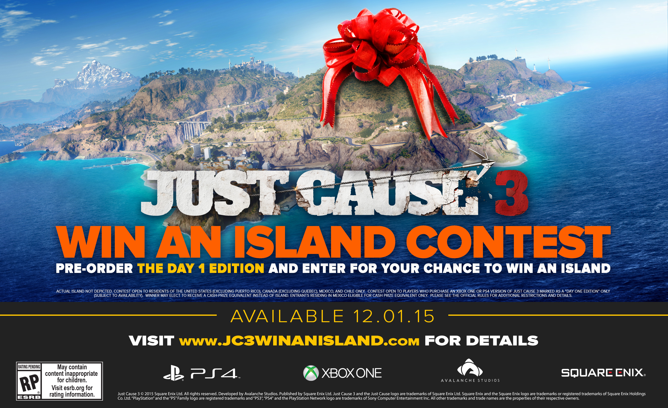 Square Enix Promotes “Just Cause 3” With Island Giveaway - To Quote: “Yes, it’s an actual, real-life island”