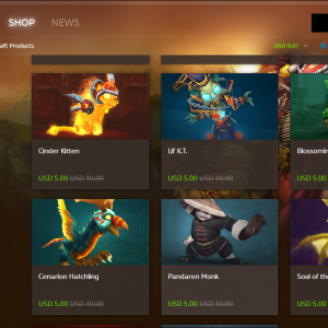 Battle.net Places Pets, Mounts on Sale