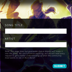 Harmonix Launches Song Request Page For “Rock Band 4”