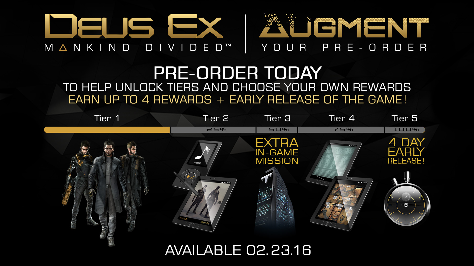 “Deus Ex: Mankind Divided” Pre-order Program Cancelled - Cancelled Following Massive Backlash