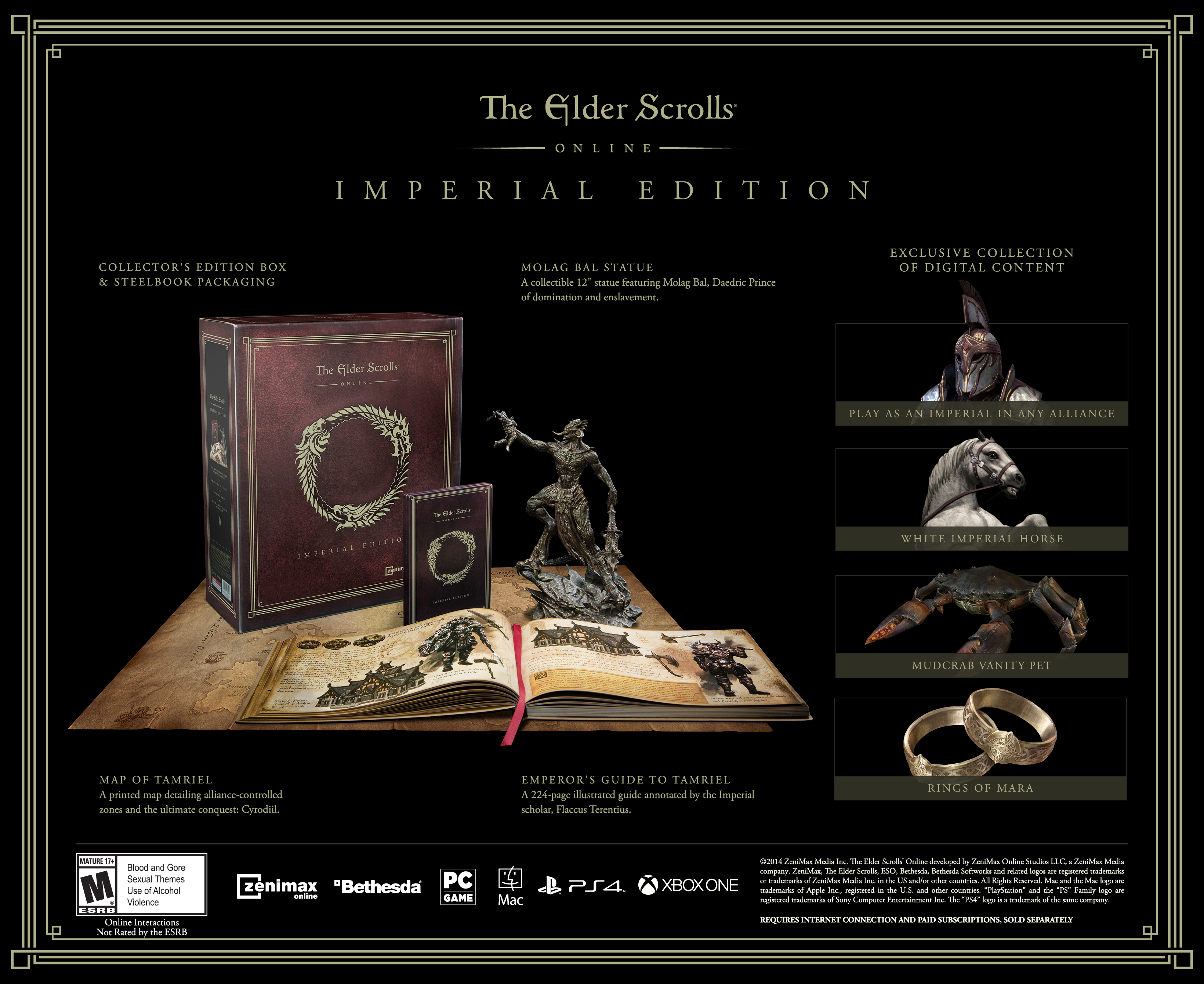 Bethesda Announces “Elder Scrolls Online” Imperial Edition - Collectors Edition Includes Bonuses for Digital and Physical Releases