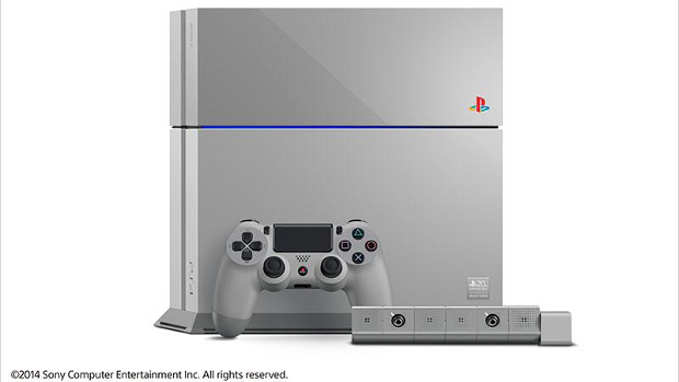 PlayStation Celebrating 20th Anniversary with Retro-Colored PS4 - Gray with the Classic PS1 Logo
