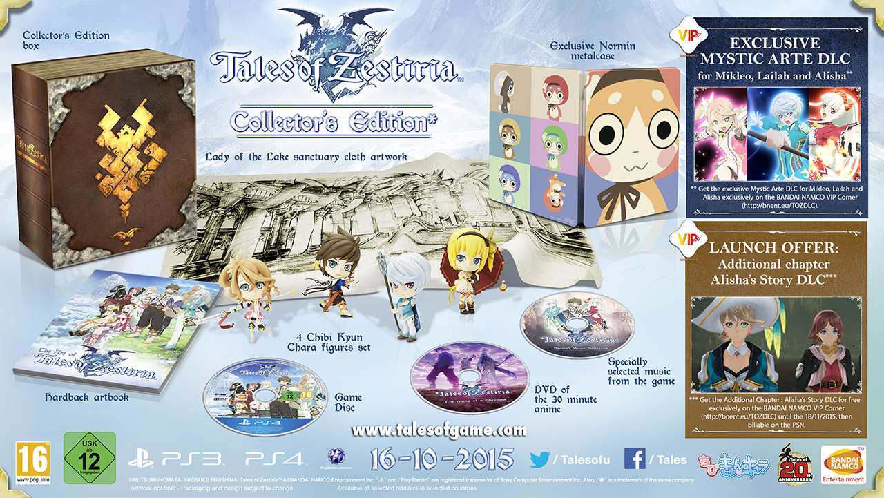 “Tales of Zestiria” Collector’s Edition Revealed - Bonus Content and 