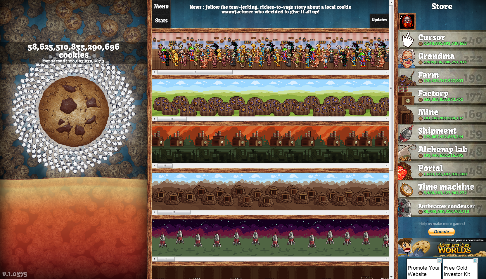 Cookie Clicker - Obsession has a new name